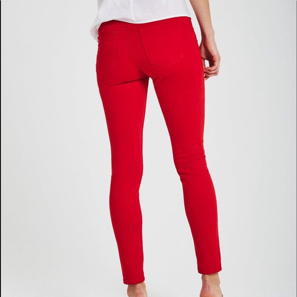 Wax Jeans Red Slim Leg Jeans, Size 9